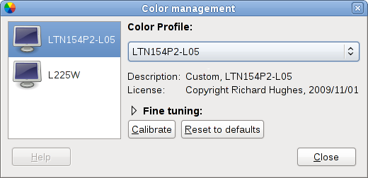 gnome color manager